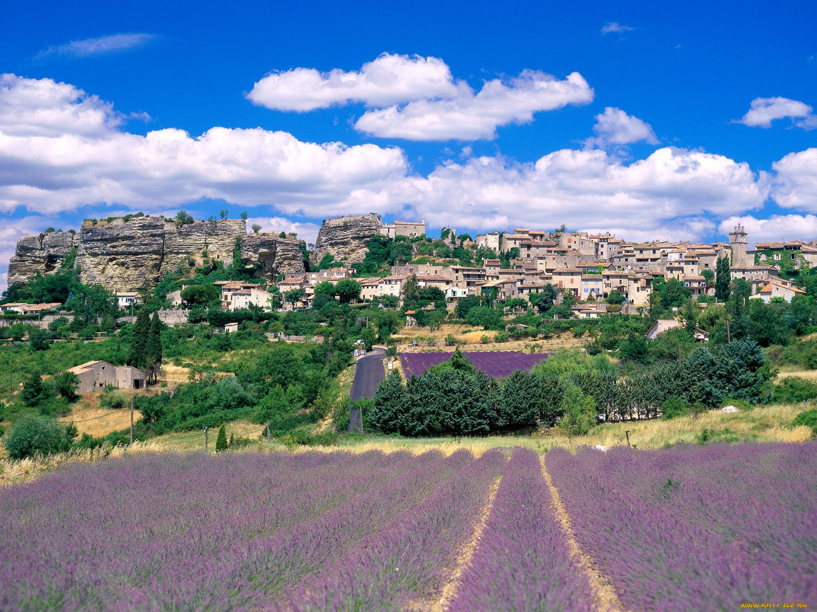 hills, of, saignon, france, , 